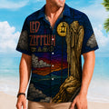 Led Zeppelin Stained Glass The Hermit Hawaiian Shirt, Rock Band Button Up Shirt